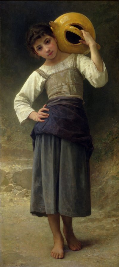 The Water Girl (Young Girl Going to the Spring) by William Adolphe Bouguereau